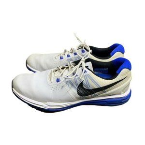 Nike Mens Lunar Control 3 White/Blue Golf Shoes Sneakers Size 8.5